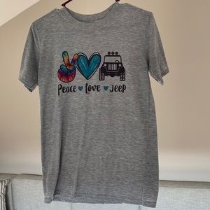 T-Shirt, “Peace, Love, Jeep”